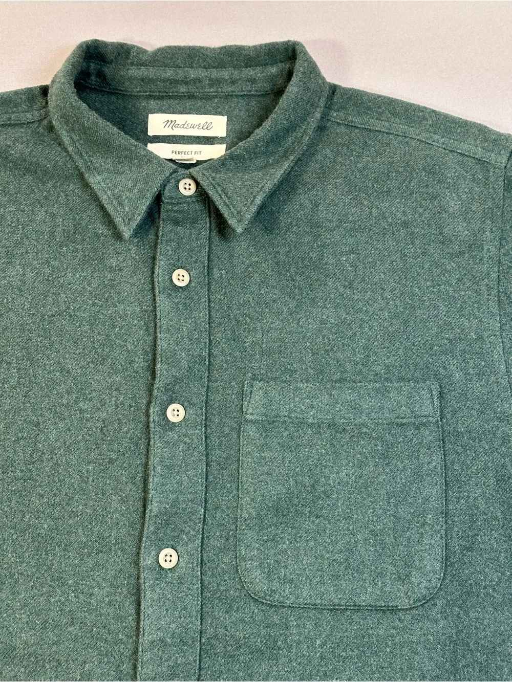 Madewell Sunday Flannel Perfect Shirt, Button Down, Cotton - Mens XL - Picture 6 of 15